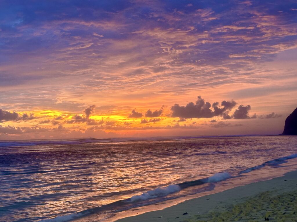 melasti beach Bali zapad slunce
